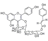 3-O-{2-O-[6-O-(對羥基-反-香豆酰)-葡萄糖基]-(1-2)鼠李糖基}山奈