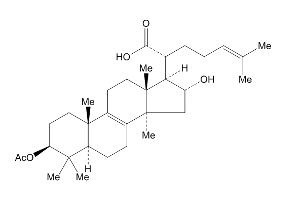 3-O-乙酰基-16α-羥基-氫化松苓酸  CAS:168293-13-8中藥對(duì)照品標(biāo)準(zhǔn)