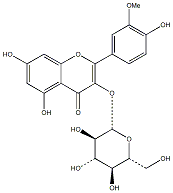 異鼠李素-3-O-葡萄糖苷 CAS：5041-82-7 中藥對照品標準品