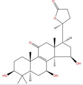 3β,7β,15β-三羥基-11-羰基-羊毛甾烷-8-烯-24→20內酯