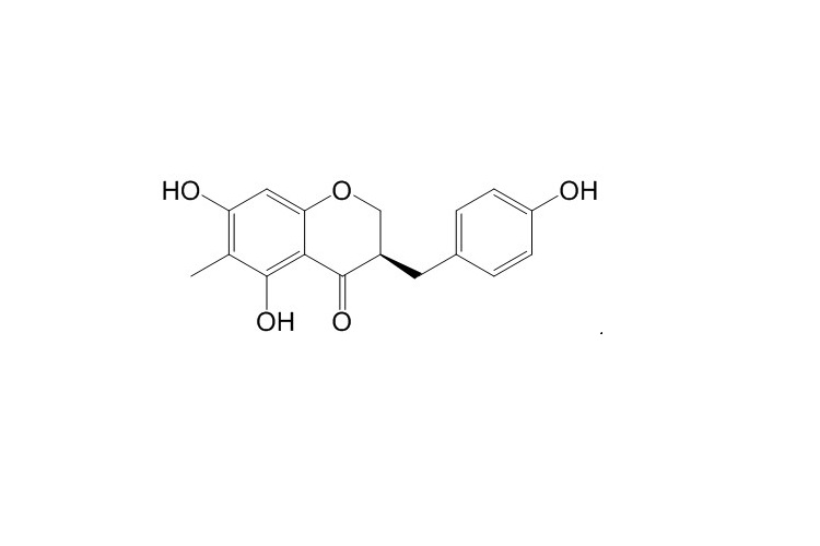 3R)-5,7-Dihydroxy-6-methyl-3-(4'-hydroxybenzyl)chroman-4-one