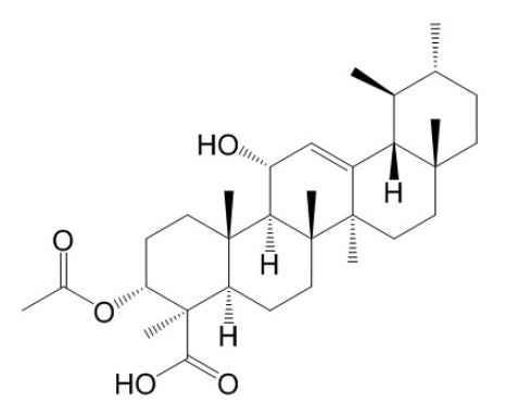 3α-O-乙?；?11α-羥基-β-乳香酸  CAS號：146019-25-2