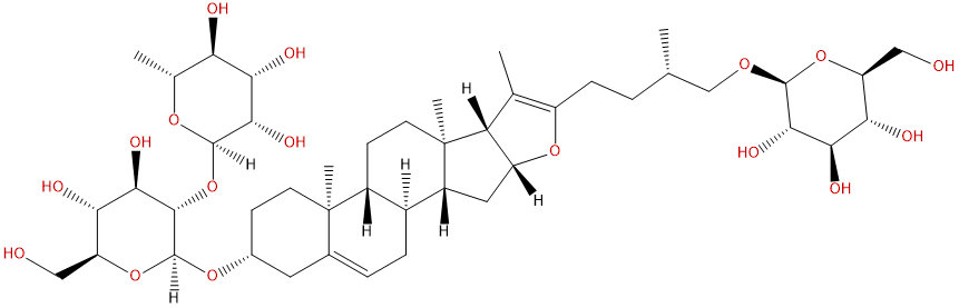 原纖細薯蕷次皂苷  CAS號：78229-03-5 中藥對照品標準品