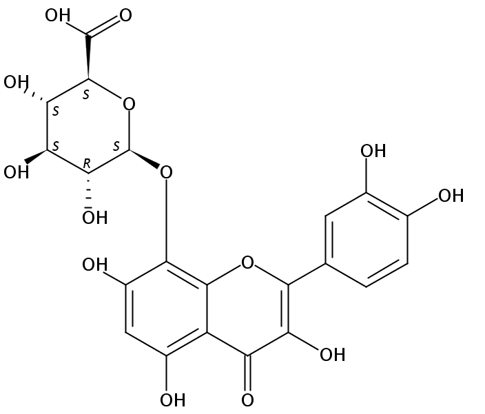 棉花皮素-8-O-葡萄糖醛酸苷 CAS號：55366-56-8  中藥對照品