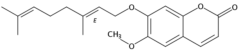 7-香葉草氧基-6-甲氧基香豆素 CAS號(hào)：28587-43-1中藥對(duì)照品