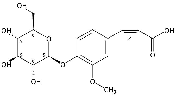 (Z)-阿魏酸-4-O-葡萄糖苷 | CAS No： 94942-20-8 對照品 標準品