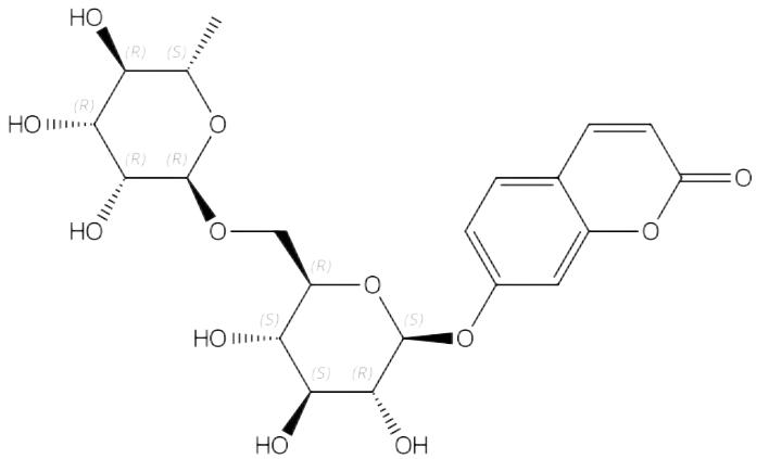 傘形花內酯-7-O-蕓香糖苷 | CAS No.135064-04-9