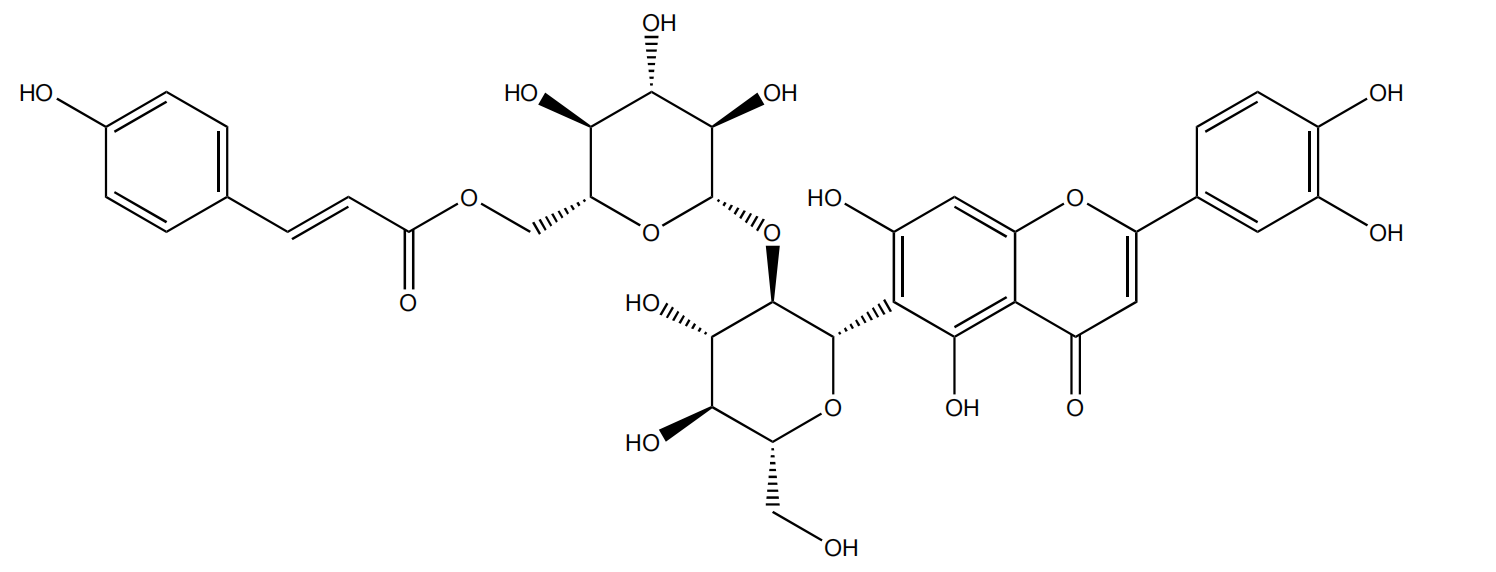 異葒草素-2''-O-(6'''-(E)-p-香豆酰基)-葡萄糖苷|CAS 220948-74-3