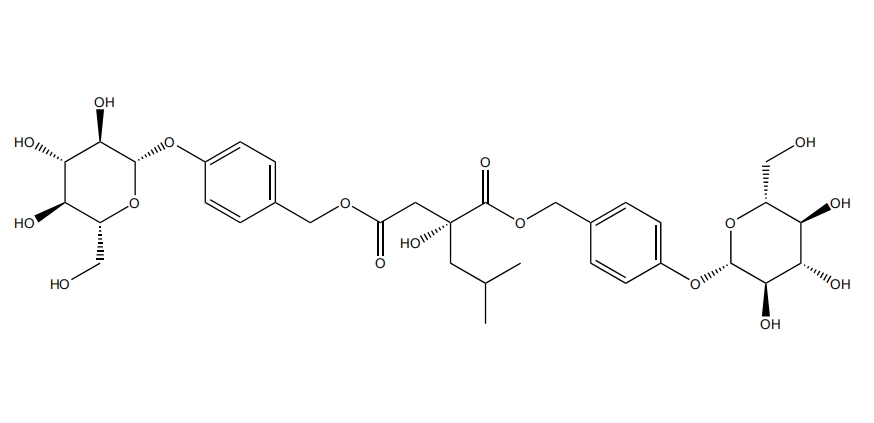 1,4-二[4-(葡萄糖氧)芐基]-2-異丁基蘋果酸酯  58139-23-4