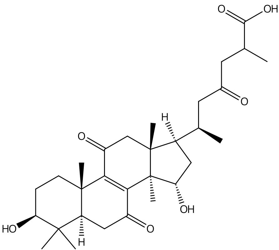 3β,15α-二羥基-7,11,23-三羰基-羊毛甾-8-烯-26-酸 |CAS No.117354-72-