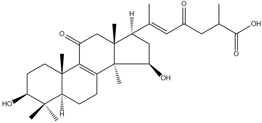 3β,15β-二羥基-11,23-二羰基-羊毛甾-8,20(22)-二烯-26-酸