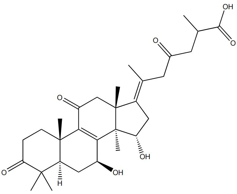 7β,15α-二羥基-3,11,23-三羰基羊毛甾-8,17(20)-二烯-26-酸