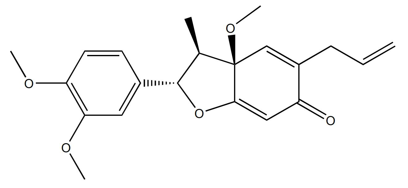 (-)-白玉蘭亭 B（玉蘭脂素B）    CAS：87402-88-8中藥對(duì)照品標(biāo)準(zhǔn)